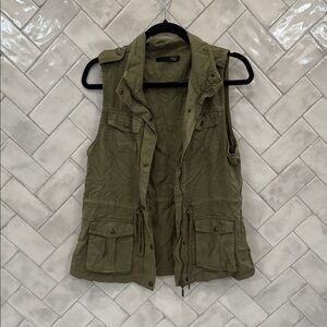 Max Jeans Khaki Utility Vest